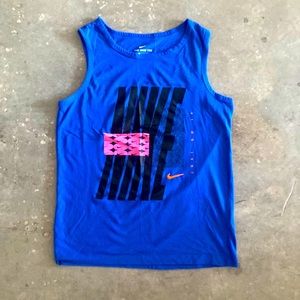 Blue Nike tank top